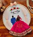 Wedding Embroidery Hoop with curtains | Wedding Gift | Anniversary Gift | Perfect gift for couples @kiracreations 