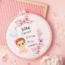 Baby Shower  Embroidery Hoop | Best Birthday Gift | Kids Hoops | @kiracreation's