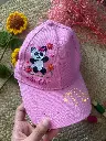 Embroidery Caps With Beautiful Embroidery pattern  | Birthday Gift | Customization Available | baby pink |@kiracreation's   