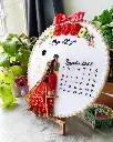 Engagement Embroidery Hoop | Wedding Gift | engagement gift | Red | Anniversary Gift | Perfect gift for couples @kiracreations