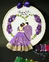 Engagement Wedding Embroidery Hoop | Wedding Gift | engagement gift | dark purple | Anniversary Gift | Perfect gift for couples @kiracreations   