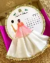 Wedding Embroidery Hoop | baby pink | Wedding Gift | Customizable| Anniversary Gift | @kiracreation's 