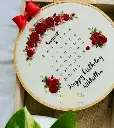 Birthday Calendar Embroidery Hoop | For Your Best Friend  | Best Birthday Gift | @Kiracreation's  .