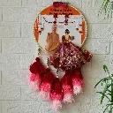 Wedding Embroidered Hoop With tassels  | Trending beautiful new Red pattern Wedding Gift  Engagement Gift | Anniversary Gift | @Kiracreation's