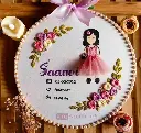 Baby Shower Girl Embroidery Hoop  | Baby birthday hoop | Best Birthday Gift | Kids Hoops | Baby Hoops |@kiracreation's         