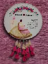 Customizable Bride & Groom Calendar Embroidered Hoop with Tassels | Wedding Gift | 