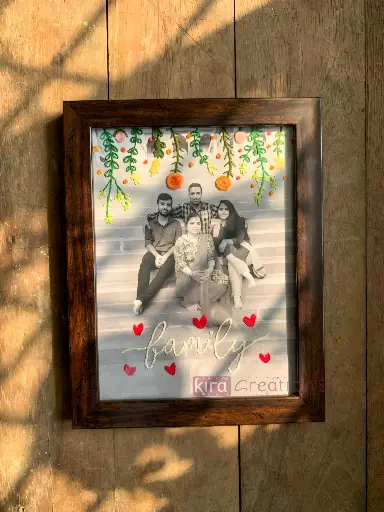 Photograph Embroidered Frame | brithday gift | couple gift | anniversary gift | @kiracreations