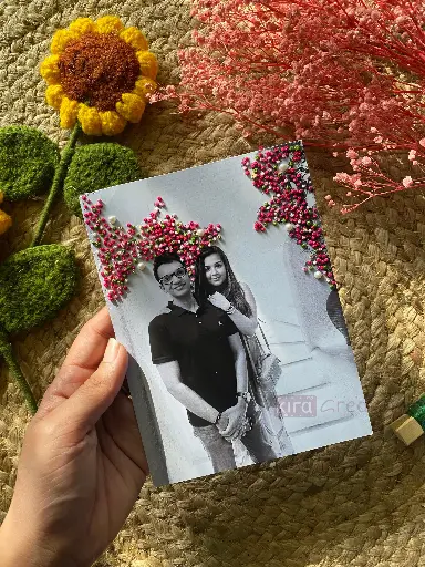 Embroidery work  photo Frame | couple embroidery photo frame .| brithday gift | couple gift | anniversary gift | @kiracreations 