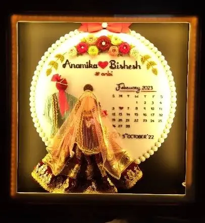With Glass Frame & Led Lights