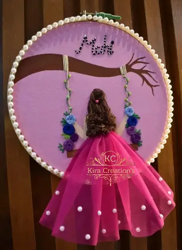 Customizable 'Birthday' Calendar Embroidery Hoop | Best Birthday Gift | @Kiracreation's