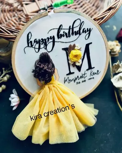 Birthday Calendar Embroidery Hoop | Best Birthday Gift | @Kiracreation's