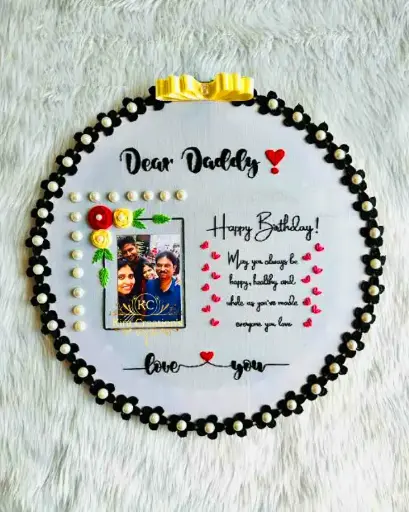 Birthday Calendar Embroidery Hoop For Father  | Best Birthday Gift | @Kiracreation's