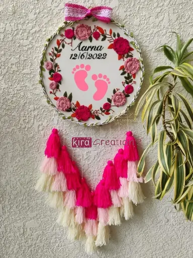 Baby Shower Embroidery Hoop | Best Birthday Gift | Kids Hoops | Baby Hoops |@kiracreation's  